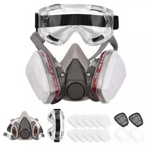Maschera protettiva professionale anti polvere gas verniciatura vapore organico - Foto 1 di 7