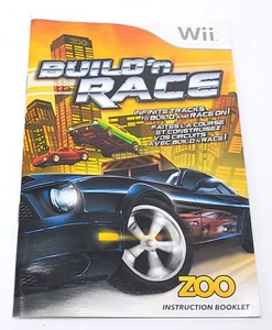 Wii Build'n Race Manual de juego original solamente - Imagen 1 de 2