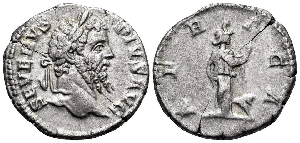 Septimio Severo, 193-211. Denario (Plata, 18 mm, 3,28 g, 1 h), Roma, 207 Foto 1 de 1