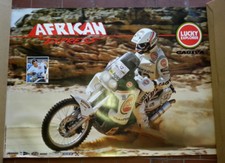 Cagiva Edy Orioli Parigi Dakar 1990 manifesto poster originale