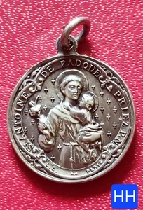 Dépt 19 Brive - Belle Médaille 20 mm - St Antoine De Padoue Souvenir Des Grottes - Picture 1 of 2