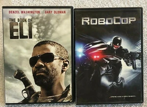 2 Gary Oldman DVD’s- The Book of Eli- Denzel & Robocop (2014)- Michael Keaton - Picture 1 of 4