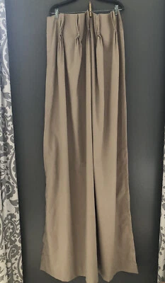 VERMONT COUNTRY STORE 1 Par Cortinas Plisadas Aisladas Forradas Lino 48 X 63 Foto 1 de 4