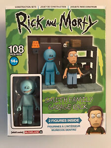 McFarlane RICK & MORTY SMITH FAMILY GARAGE RACK Construction Set w/ Mini Figures