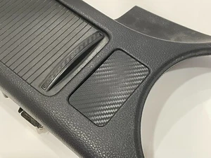 06-09 350Z Blank Button Cover - Carbon Fiber Print - Console Switch Topper Trim - Picture 1 of 3