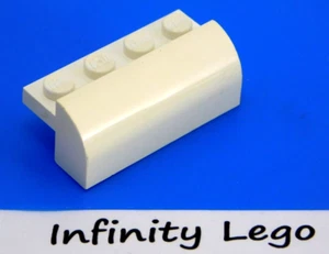 6 LEGO Ladrillo Blanco 2 x 4 x 1.33 con Tapa Curvada (6081) - 6 Piezas - Imagen 1 de 2