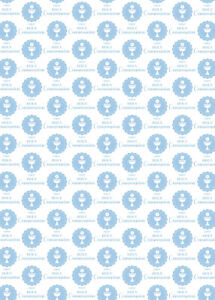 2 x First Holy Communion Boy Wrapping Paper Gift Wrap Blue & White Sheets (PA)