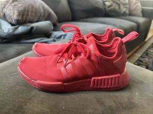 Adidas Mens NMD R1 Triple Solar Red Fabric Size 8 Sneakers - Picture 1 of 12