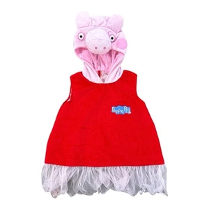 Spirit Halloween Niña Peppa Pig Disfraz Vestido Adjunto Capucha Talla 3-4T Vestir - Imagen 1 de 3
