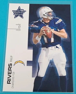2007 Leaf Rookies & Stars #98 Philip Rivers San Diego Chargers FOOTBALL Card E7 - Image 1 of 2