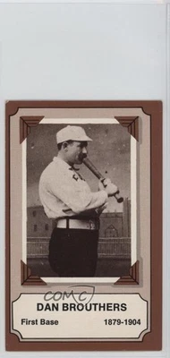 Parches de tela Fleer 1975 Laughlin Pioneers of Baseball Dan Brouthers #6 Salón de la fama Foto 1 de 2