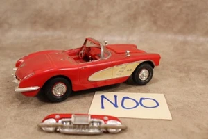 N00B VINTAGE JUNK YARD PLASTIC 1/25 MODEL KIT CAR RED 58 CHEVY CORVETTEAS IS - Picture 1 of 1