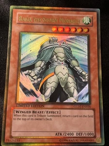Yugioh Raiza der Sturmmonarch GLD2-DE026 Gold Rare Limitierte Auflage LP - Bild 1 von 2