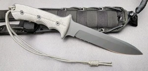 Chris Reeve Knives Green Beret 7" MAGNACUT - Partial Serrated w/ Sheath!🔥 - Picture 1 of 15