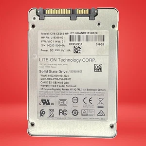 LiteOn HP CV8-CE256-HP 256 GB SATA III 2.5 in Solid State Drive - Picture 1 of 4
