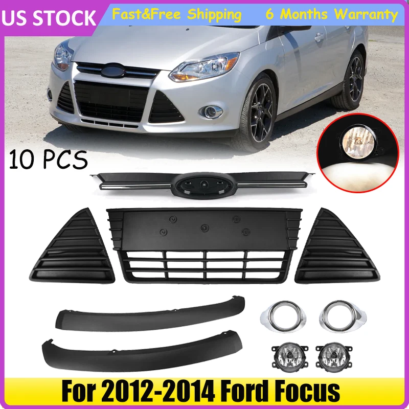 New Left Driver Side Grille For Ford Focus 2012-2014 - FO1038115C BM5Z17E811EA 8 thumbnail image