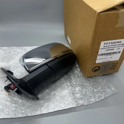TO1320360 -LH Driver Side Door Mirror- 2016-23 Toyota Tacoma- Power+Signals+Heat - Изображение 1 из 4