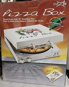 BRAND NEW CuiZen PIZ4012 Pizza Box Oven Medium White COOKING 12" ROTATING PAN - Picture 1 of 6