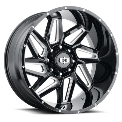 Vision Off-Road Wheels 361 22x14 -76 Gloss Black Milled 6x139.7 6x5.5 (QTY 1) Foto 1 de 4