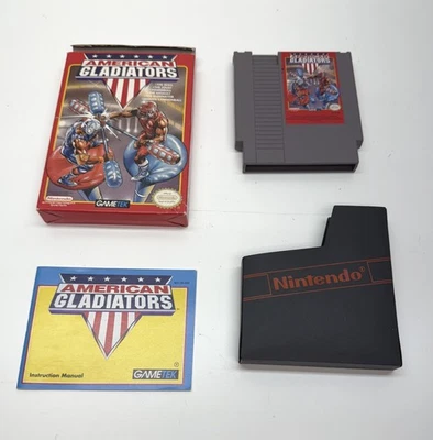 American Gladiators Nintendo NES GameTek completo, na caixa, EUA - Imagem 1 de 4