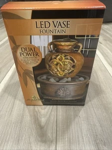 Newport Coast Collection LED Vase Fountain (Dual Power) NEW - Picture 1 of 9