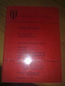 Programm unter Turnier in Deutschland 1982 (UdSSR, Hamburg, Norwich, Bayer) - Bild 1 von 1