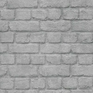Papel Tapiz Efecto Ladrillo Plateado - RASCH 226751 - Nuevo - Bild 1 von 2