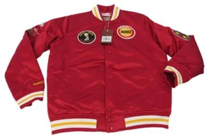 1994-95 Houston Rockets Herren Mitchell & Ness schwere Satin-Druckknopflasche $ 175 - Bild 1 von 10