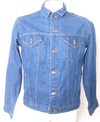 Chaqueta vaquera de colección Big Mac Union azul denim desgastado cuello botón para hombre LXT Foto 1 de 4