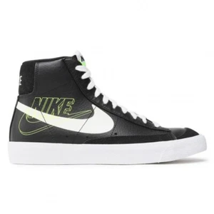 Nike Blazer Mid '77 Black Reverse Logo Mens Trainers Size UK. 7 - Picture 1 of 10
