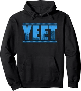 Vintage Yeet Tees - Yeet Quotes Design Blau Pullover Hoodie - Bild 1 von 10