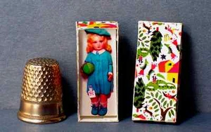Casa delle bambole Miniatura scala 1:12 Lenci scatola bambola anni '20 Italia casa delle bambole ragazza - Foto 1 di 3