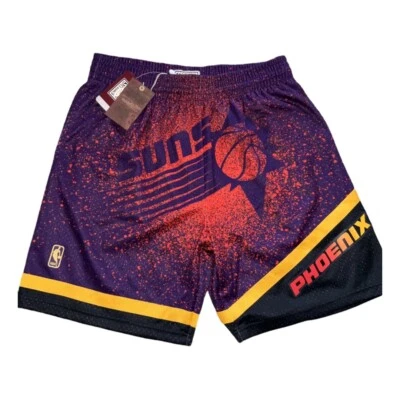 Size XL Mitchell & Ness Gradient NBA 1996 Phoenix Suns Re-Take Swingman Shorts - Image 1 of 3