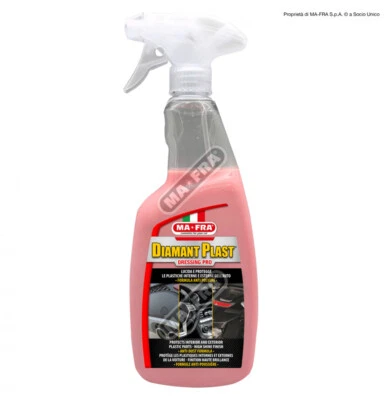 DIAMANT PLAST DRESSING PRO Rinnova, lucida e protegge plastiche auto MAFRA 750ML - Immagine 1 di 4