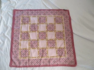 Tie Rack Art of the Scarf Plaid Chain Made in Italy Silky Polyester 35 x 33" - Picture 1 of 6