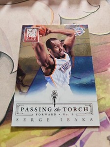 2013-14 Elite Passing The Torch #12 Dikembe Mutombo/Serge Ibaka - NM-MT