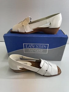 Easy Steps Sandler Espadrille Wedge Heel Leather Slide Shoes New With Box Sz 9 - Bild 1 von 12