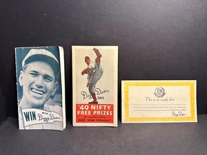1935 Dizzy Dean St Louis Cardinal Winners Post Cereal Prize Flyer Books & Cert. - Picture 1 of 15