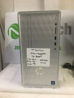 HP Pavilion 590-P0053W DT Intel Core i5 8400T 1,70 GHz 8 GB 1 TB DVDRW WIFI Linux Foto 1 de 4