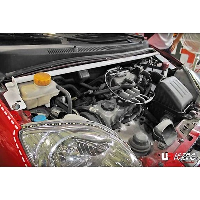 DAEWOO MATIZ M250 1.0 2005-2009 ULTRA RACING 2 POINTS FRONT STRUT TOWER BRACE - Imagen 1 de 4