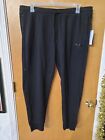 Dkny Black Bling Xl Fleece Joggers W/Pockets, Ribbed Cuff Ankle, Nwt Msrp $59