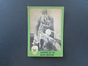 1961 Nu-Card Horror Monsters Card #13 Horrors of the Black Museum - Picture 1 of 2
