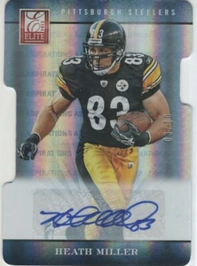 2021 Donruss Elite Heath Miller Auto #80 SP Pittsburgh Steelers #3/10 Rare! - Bild 1 von 2