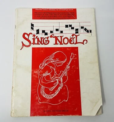 Vintage 1975 Sing Noel Christmas Carols Autoharp or Guitar Book Joyce Brecht - Image 1 of 4