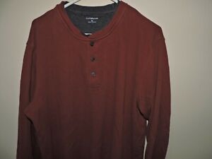 Croft & Barrow lovely garnet pull over shirt. XL with long sleeves.