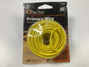 Deka 00390 18 Gauge Primary Wire, Yellow, 40' - Picture 1 of 6
