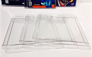 25 Box Protectors For PLAYSTATION 1 PS1 Video Games.  Clear Custom Display Cases