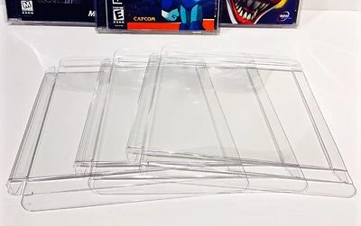 RETROPROTECTION 10 Box Protectors for PLAYSTATION 1 PS1 Video Games. Custom Clear Display Cases