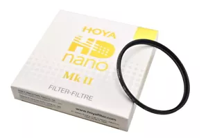 Genuine HOYA HD nano UV Filter 58mm MKII, NEW Serie, HARDENED GLASS - Picture 1 of 6