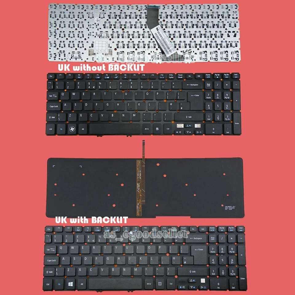 Neu für ACER M5-581G M5-581T V5-571 V5-531 V5-551 M3-580 UK BACKLIT - Bild 1 von 1